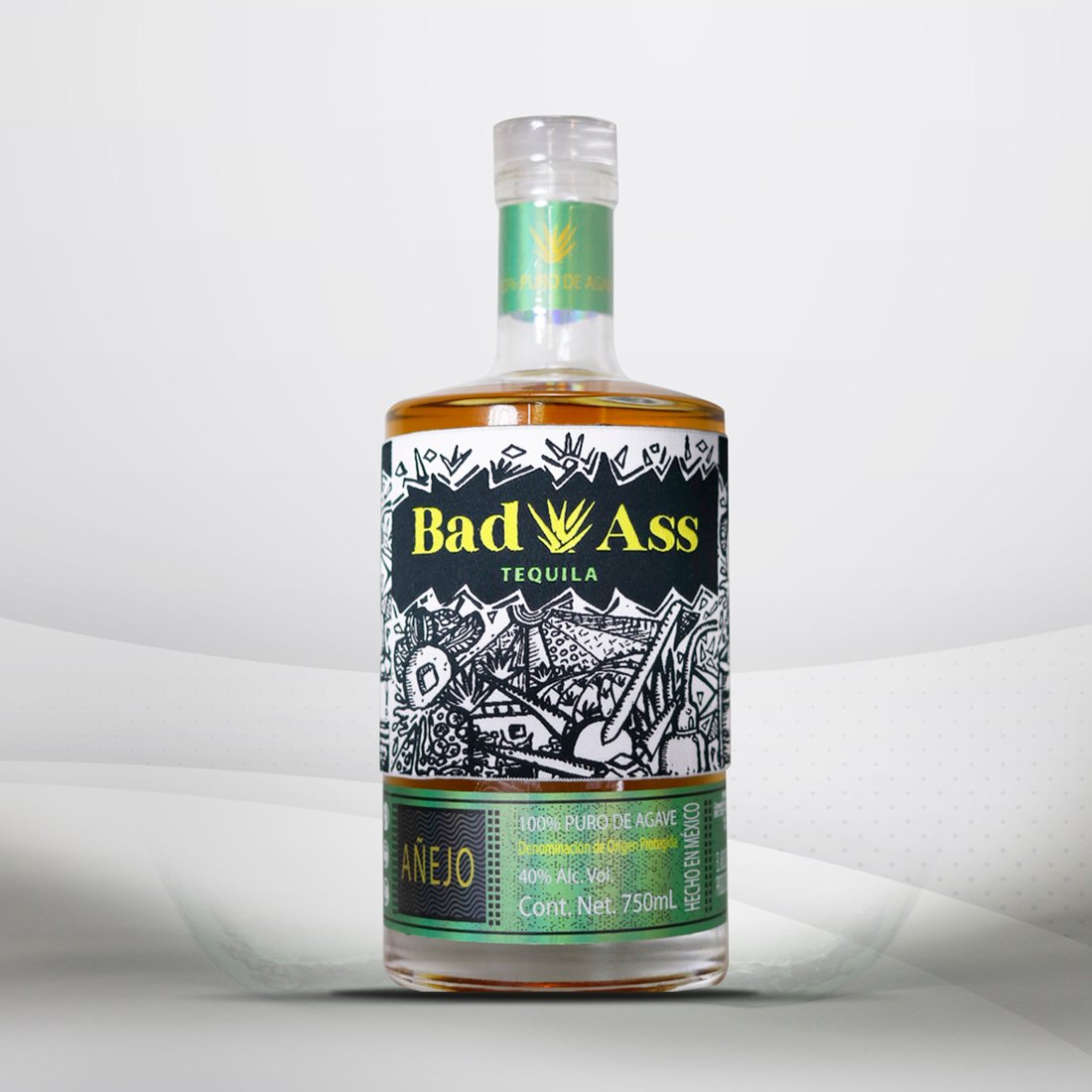 Tequila BadAss Añejo 40 750ml.