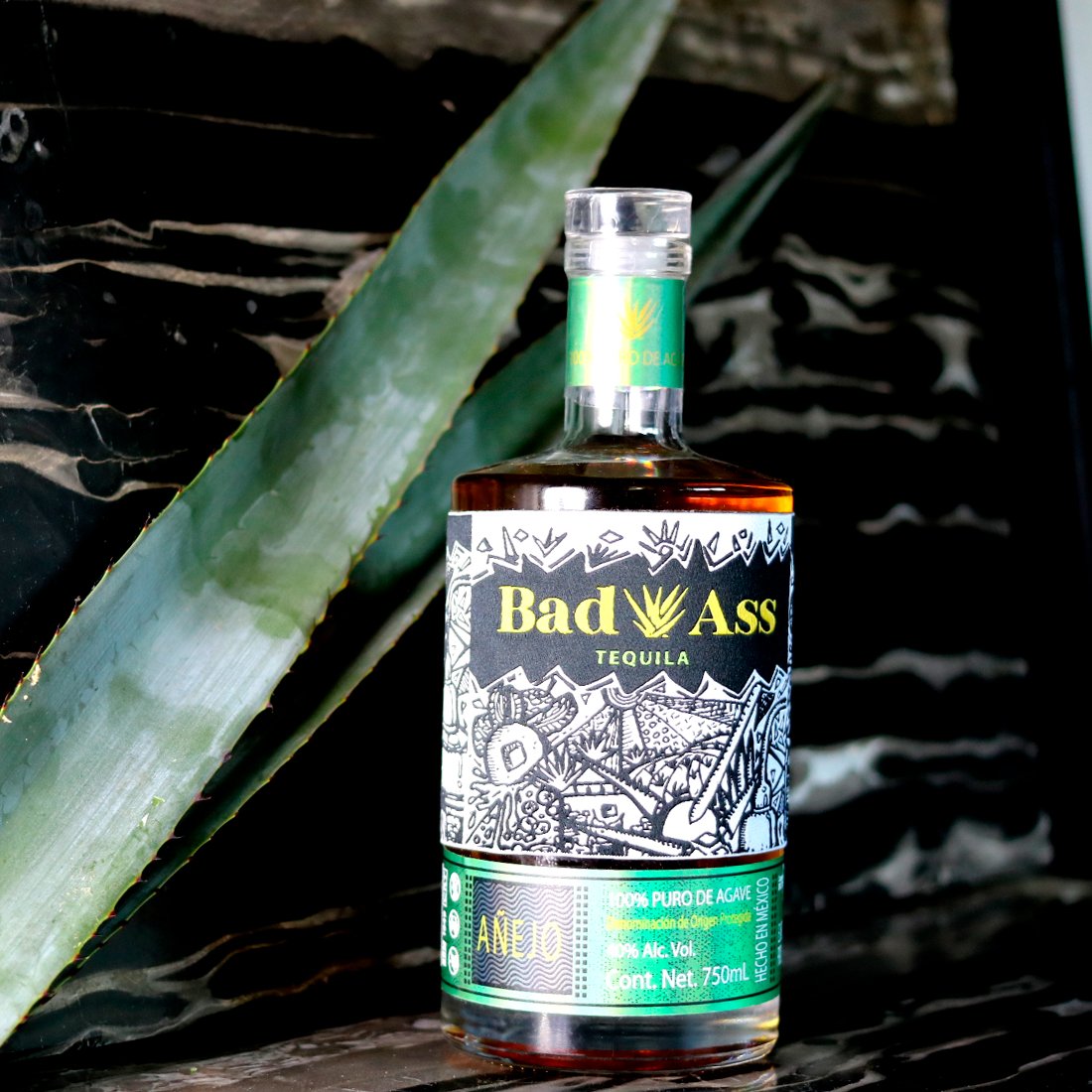 Tequila BadAss Añejo 40 750ml. - Image 3