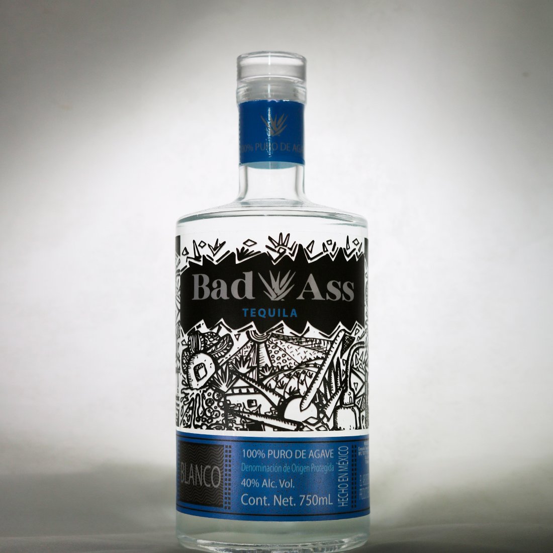 Tequila BadAss Blanco 40. 750ml. - Image 3