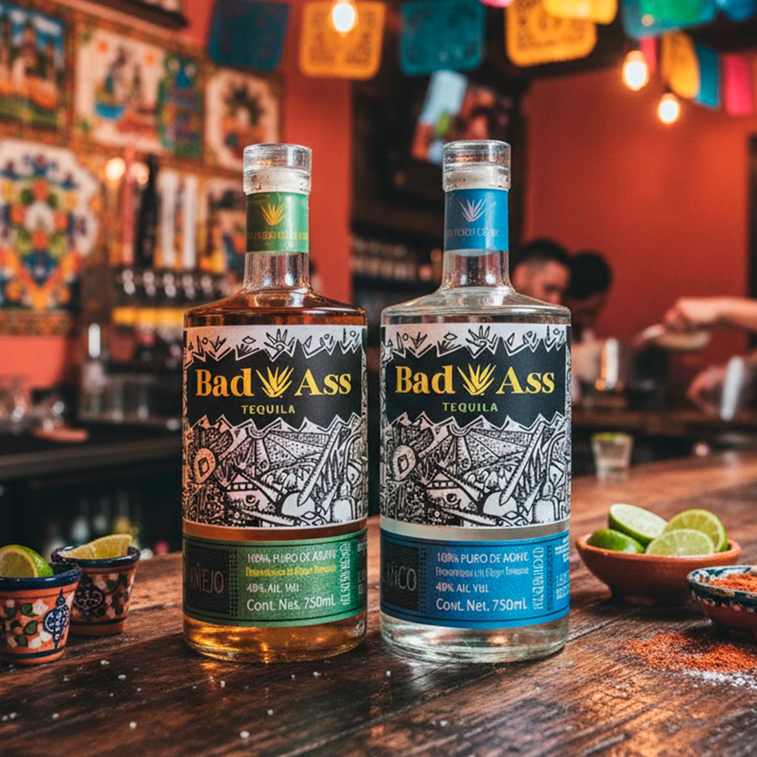 Tequila BadAss Blanco 40. 750ml. - Image 2